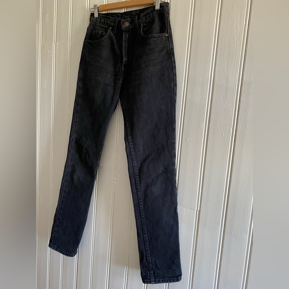 LEVI’S VINTAGE 1990 531 black denim jeans size 25 - Picture 9 of 12